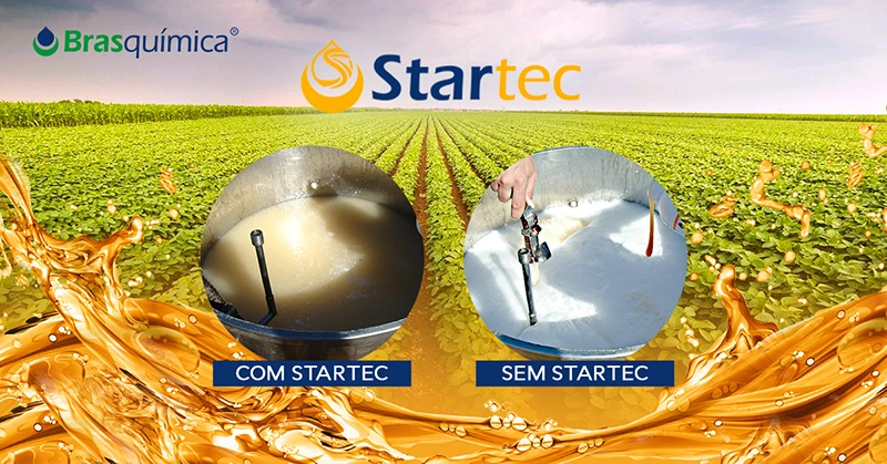 Ação antiespumante do Startec permite maior aproveitamento da calda